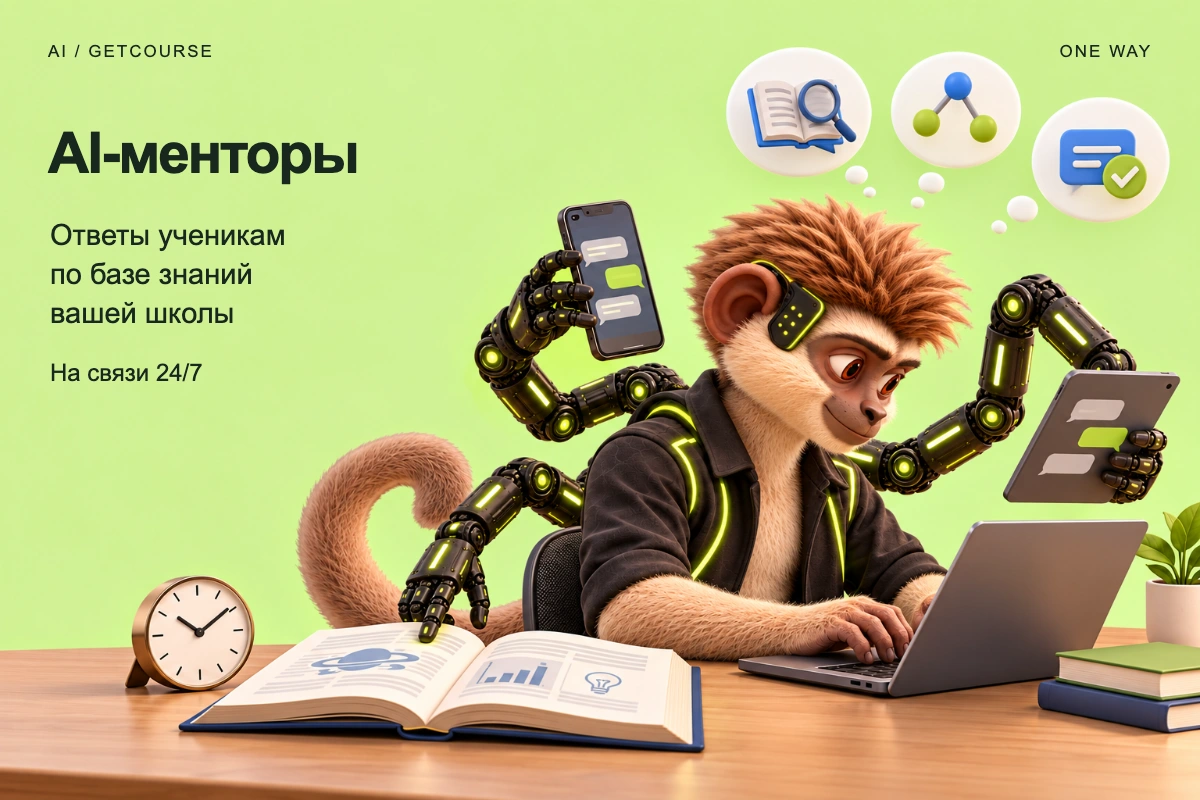 AI-менторы отвечают ученикам по материалам курса